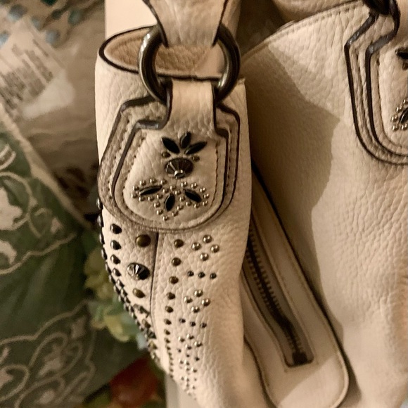 🤍🦄Coach Bandana Rivets Edie31 Shoulder Bag Chalk White F55544 MSRP $450.00 - Picture 12 of 16